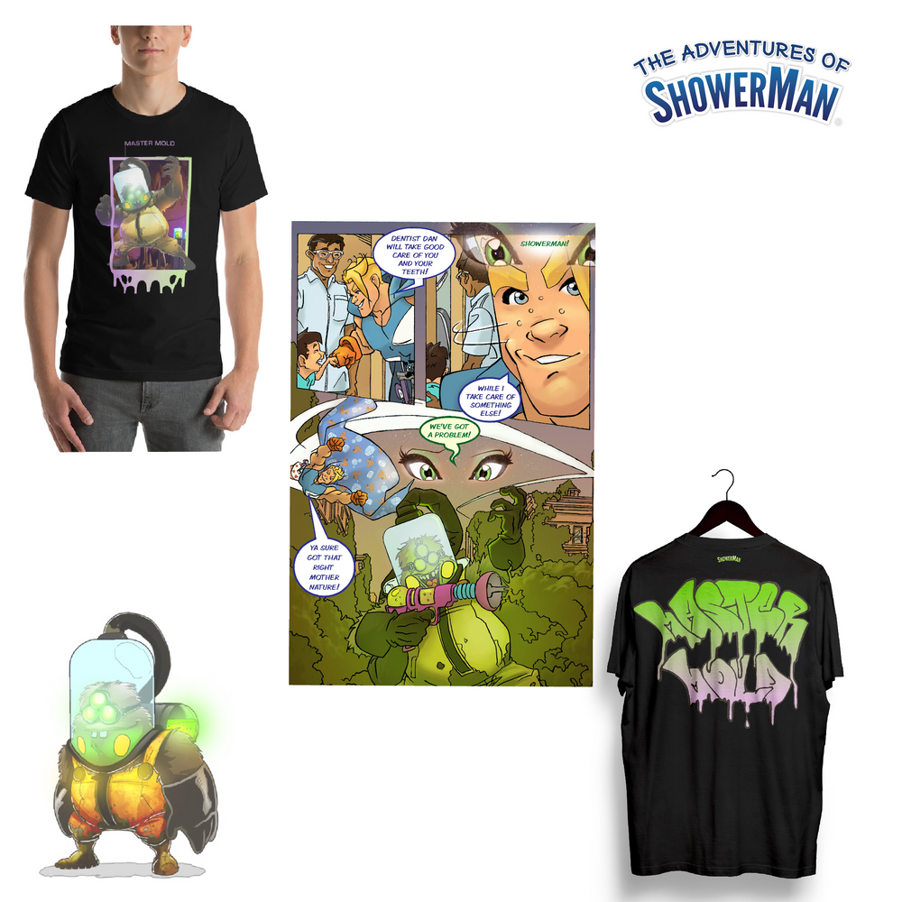 Master Mold Graphic Tee and Comic Package